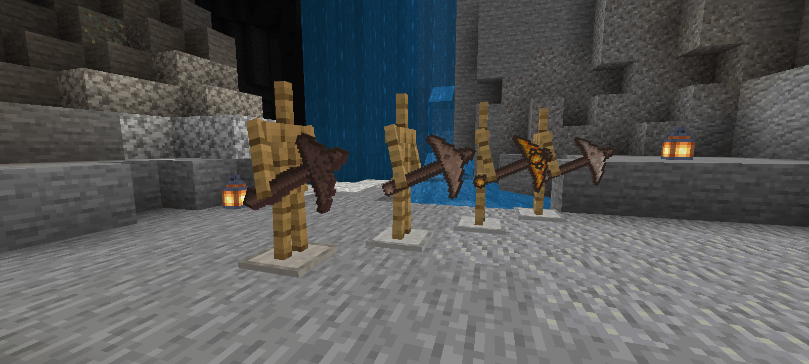 Hmm the wood pickaxes is... Strange? ( Shhh )