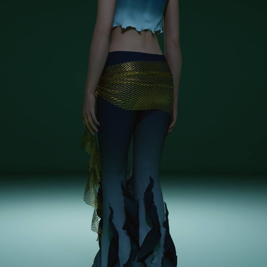 🌊 Sheer Mesh Pareo – Aquarius-Inspired Flow ✨♒