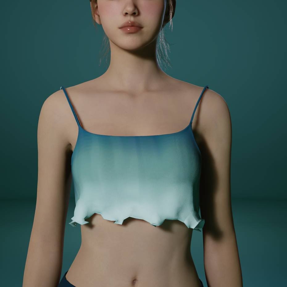 🌊Breeze Crop Top – Aquarius-Inspired Flow ✨♒