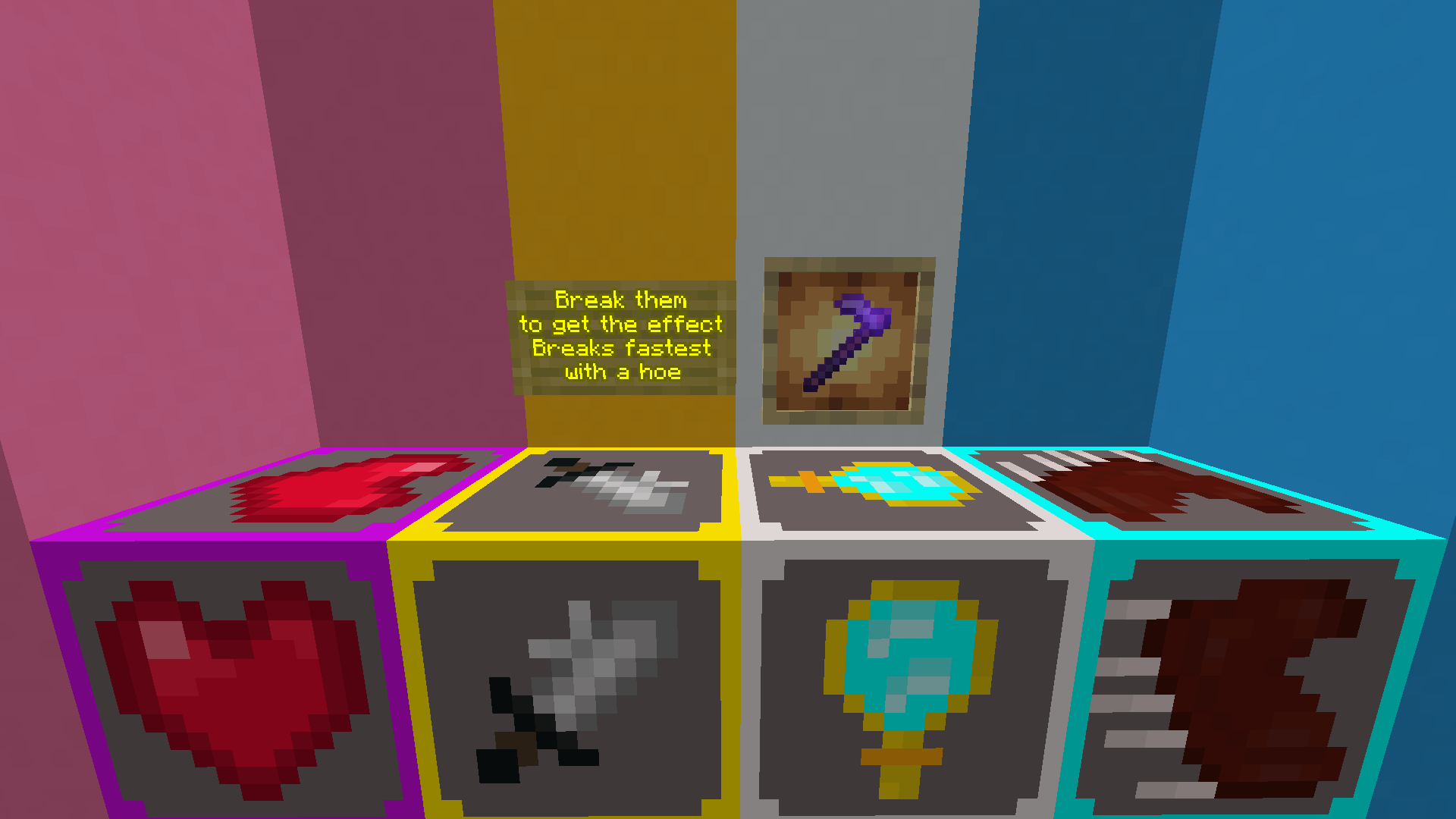 Effect Blocks (Break them to get the effect)