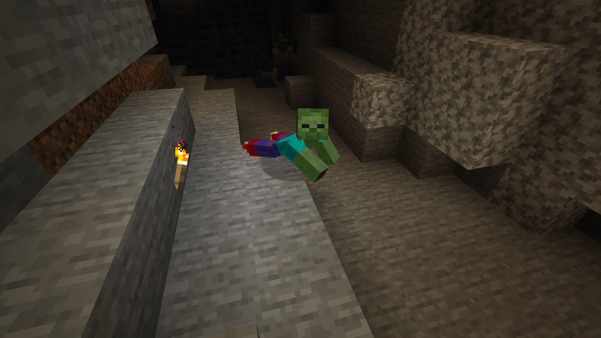 Infected crawler in the cave