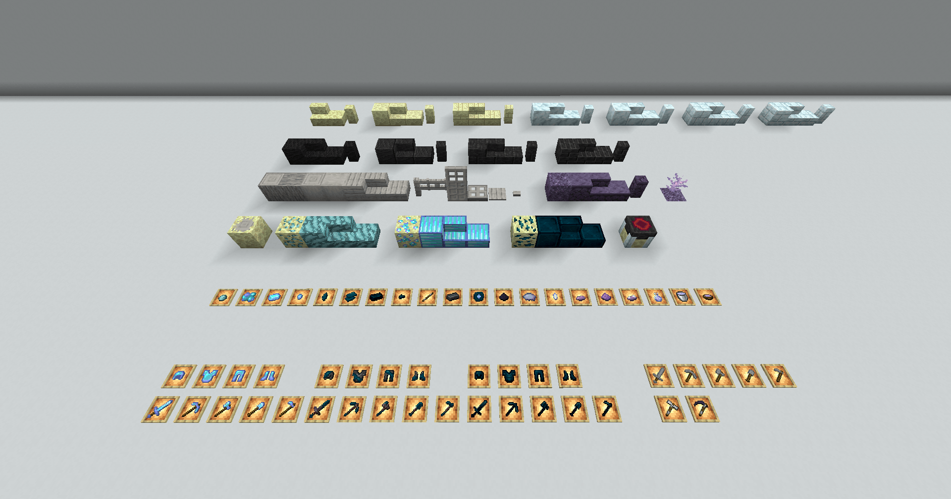 Thumbnail Every block and item in the entire mod.