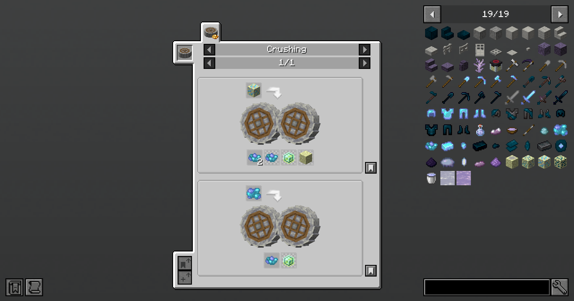 Thumbnail Crushing Raw Forinen for more yields in the Create Mod.