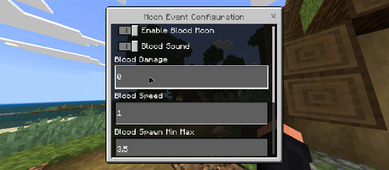 config menu