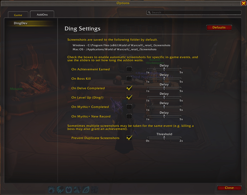 Ding! (UI Settings)