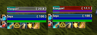 <p>The Background of Frames changes if the HP falls under 40%.</p>
