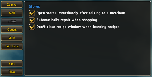 <p>Streamline v1.40 Stores tab</p>