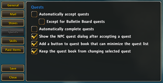 <p>Streamline v1.40 Quests tab</p>