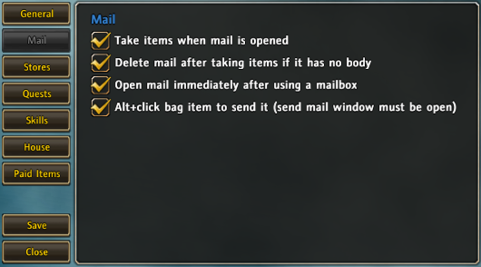 <p>Mail category</p>
