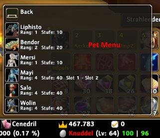 Pet Menu