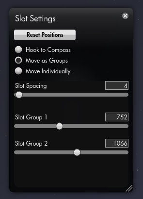 Add-on Manager slot settings