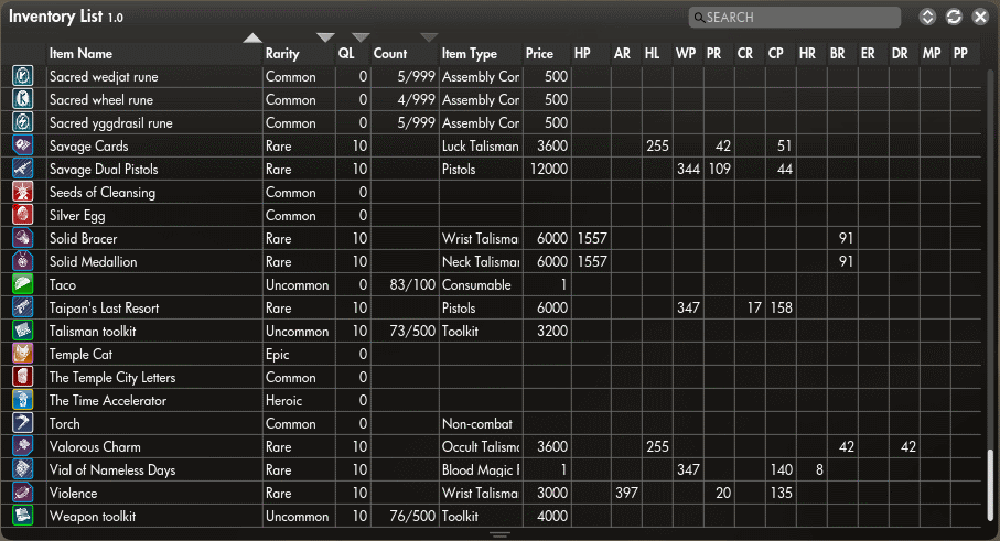 InventoryList