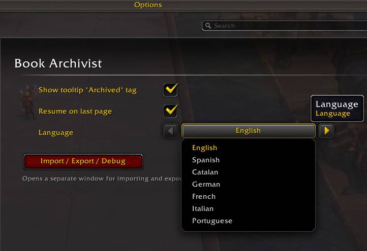 Thumbnail bookarchivist_options_supported_languages.jpg
