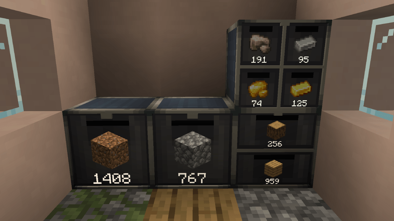 Just some drawers storing some items