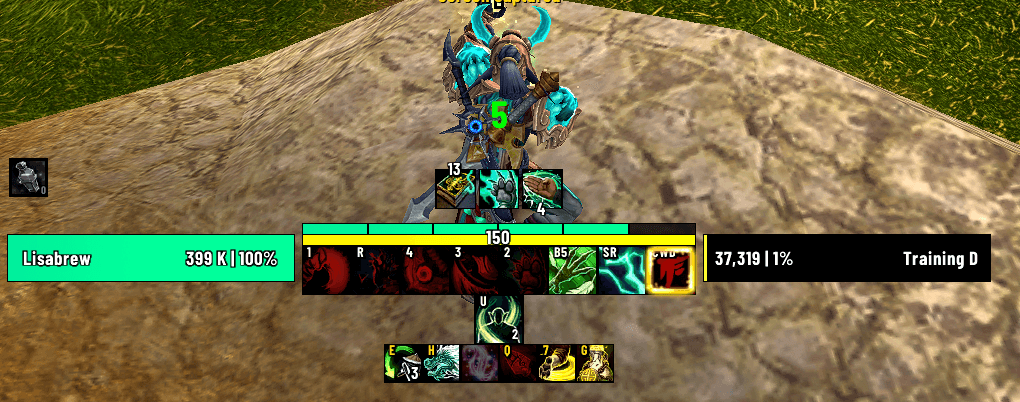 Chi counter (#5). Rest of the UI is Quazii UI for WoW Midnight, https://quazii.com