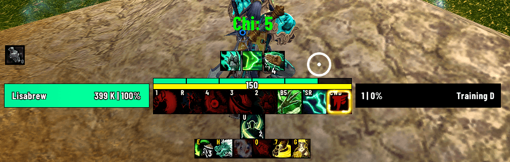 Chi counter with name (#5). Rest of the UI is Quazii UI for WoW Midnight, https://quazii.com