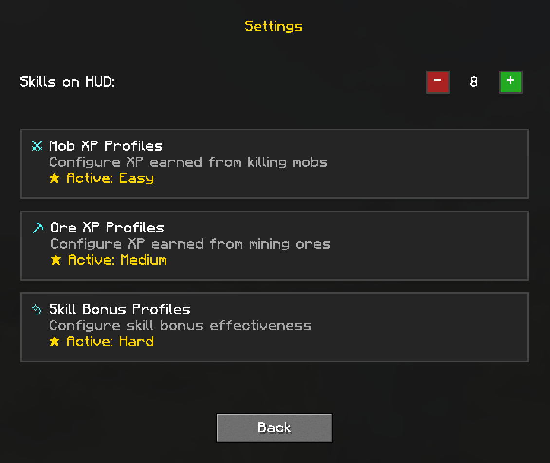Settings HUB