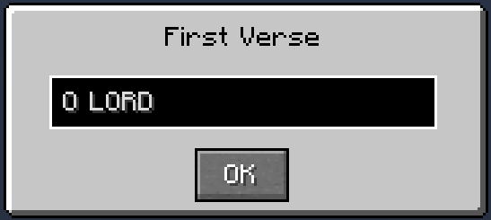 First Verse