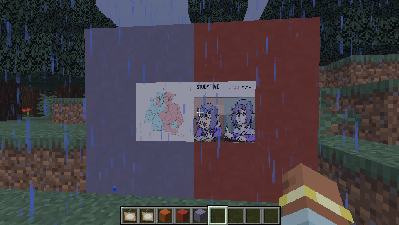 an ingame screenshot of both paintings featured in this mod