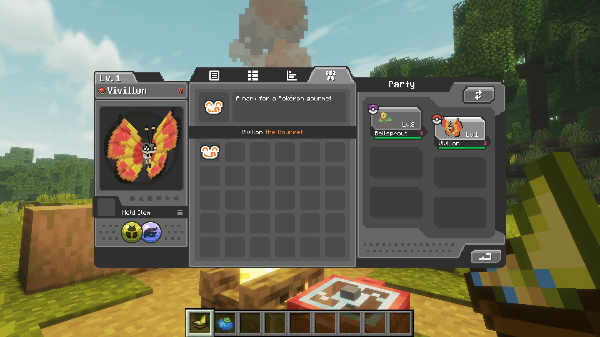 After a hearty meal, Vivillon has gained the Gourmand mark!