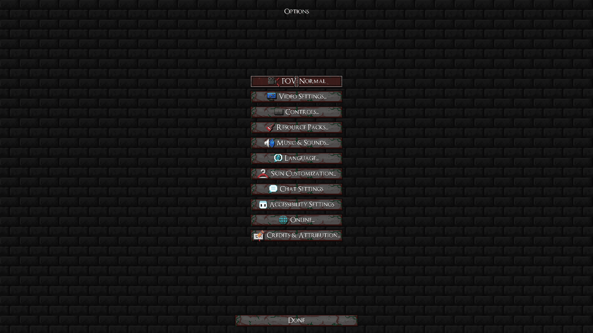 Options Menu