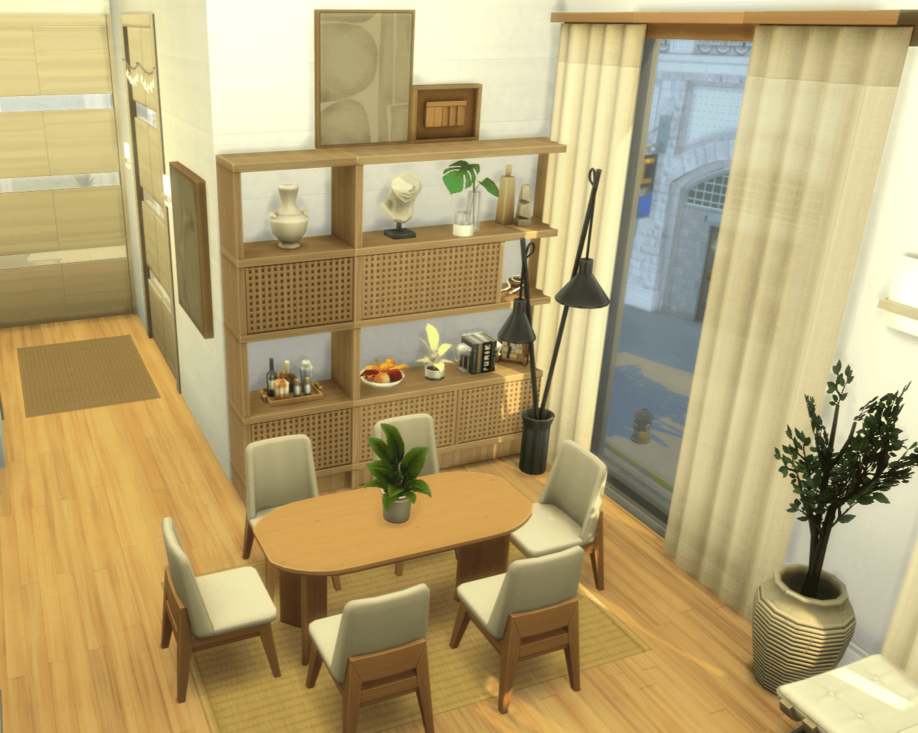 Overview of the dining room! *note, room to the left of this image is not included in download, only the dining area is.