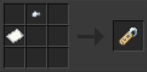 Thumbnail This is the recipe for the name tag, following suit with the Mojang update/snapshot. This is not correct for version 1.0.0 of the mod.