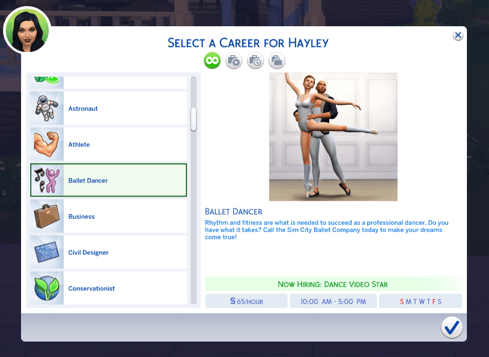 Ballet Dancer Career - The Sims 4 Mods - CurseForge