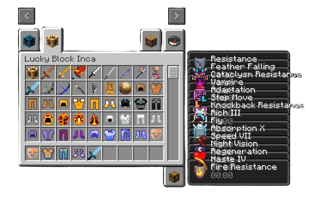 Inca Lucky Block Tab
