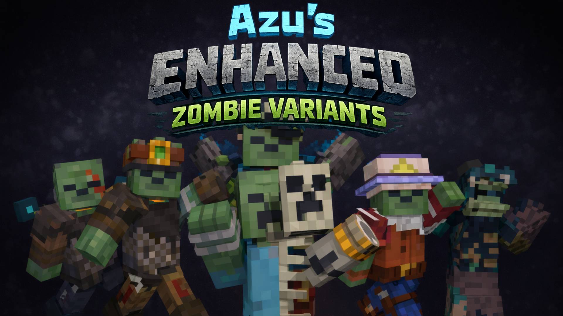 Azu's Enhanced Zombie Variants x Fresh Animations - Minecraft