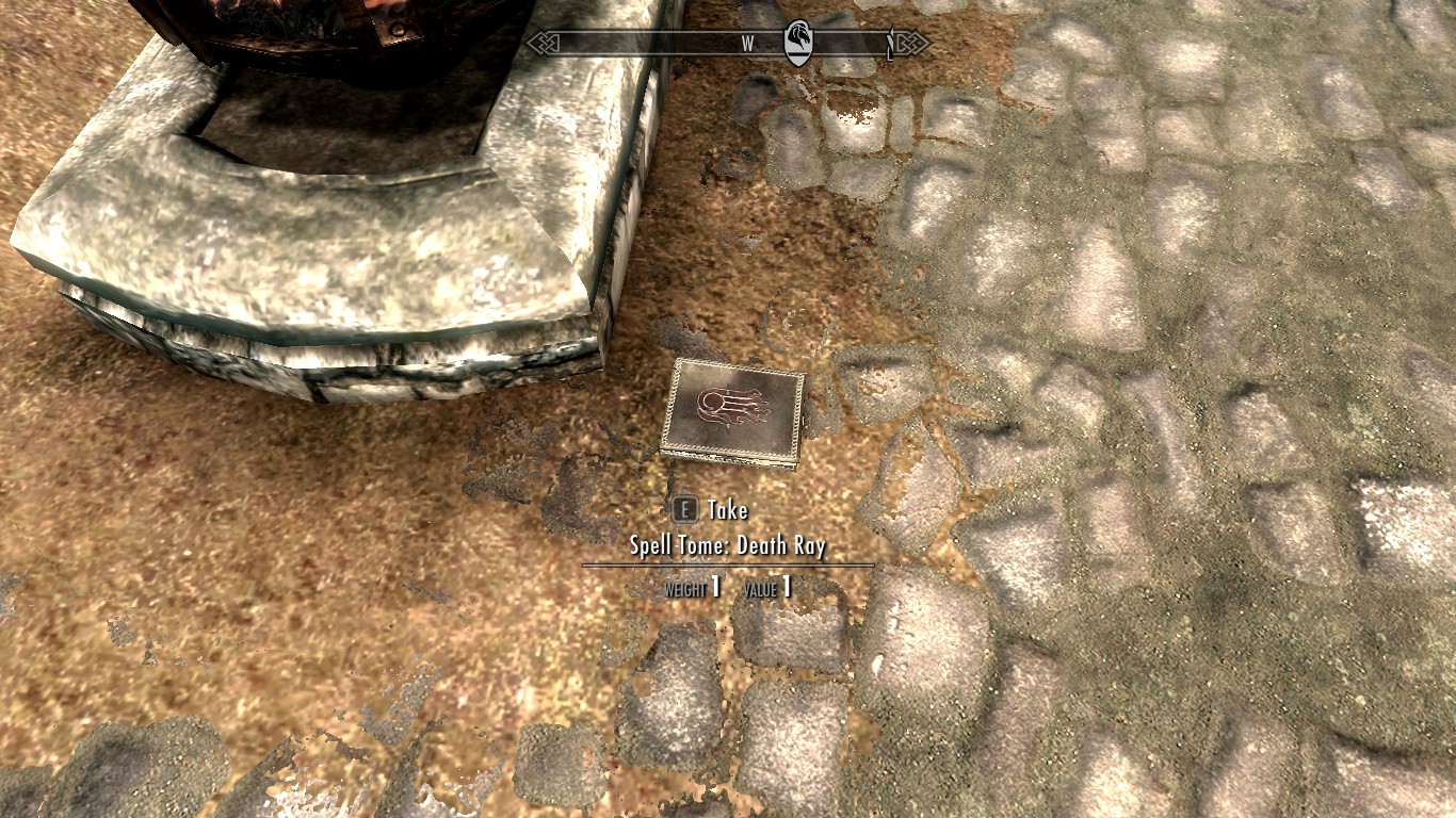 <p>Showing exactly where the tome is.</p>
