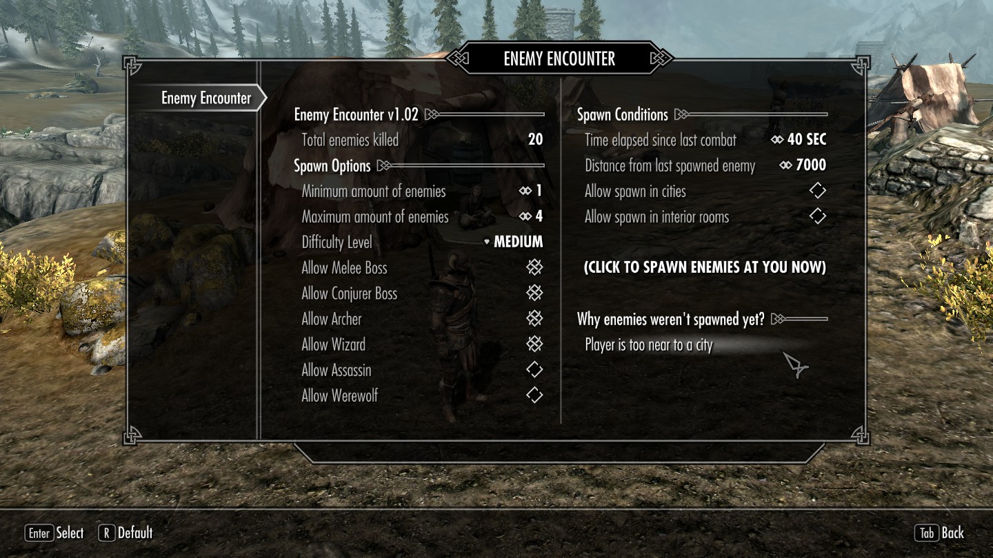 Enemy Encounter - The Elder Scrolls V: Skyrim Mods - CurseForge