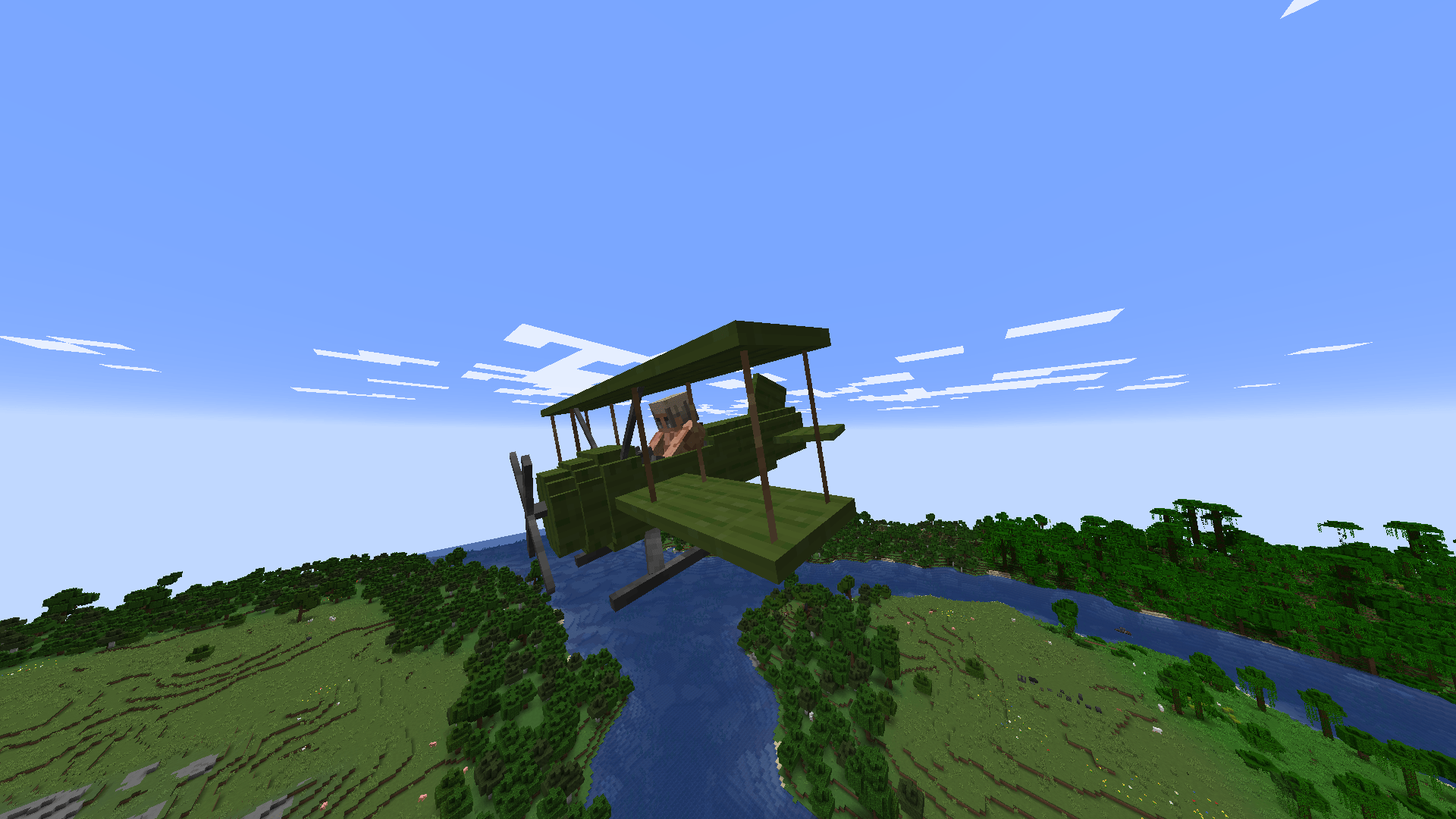 Flying a plane