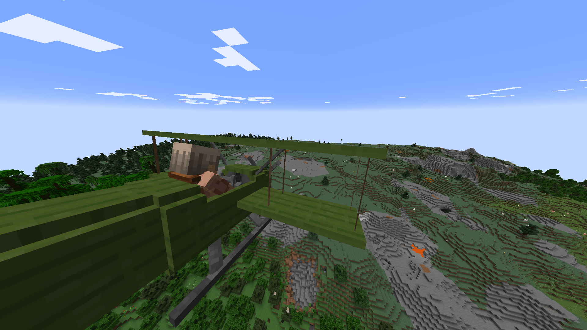 Thumbnail Flying a plane (back perspective)