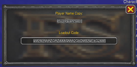 Click on a player name within the UI and a handy popup appears to copy their name and see their loadout, if it was obtained.