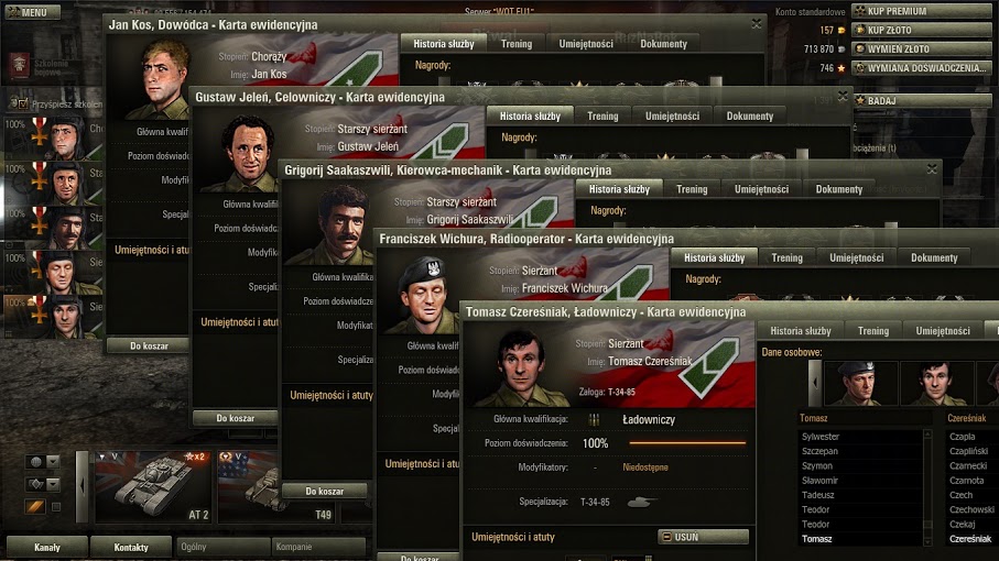 <p>Polish Crew, "Czterej pancerni i Pies" interface...</p>
