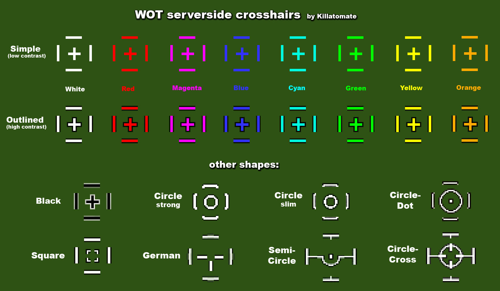 Minecraft crosshair