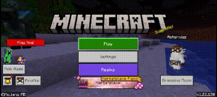Replace Realms & Marketplace Buttons