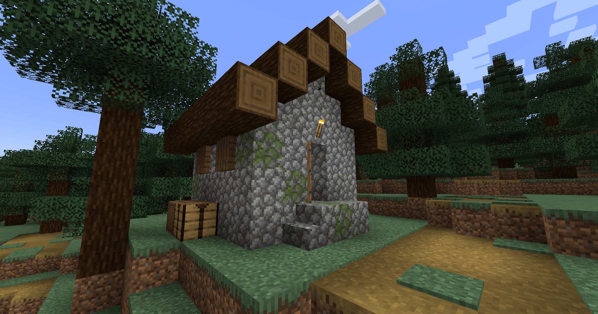 Structure in taiga village