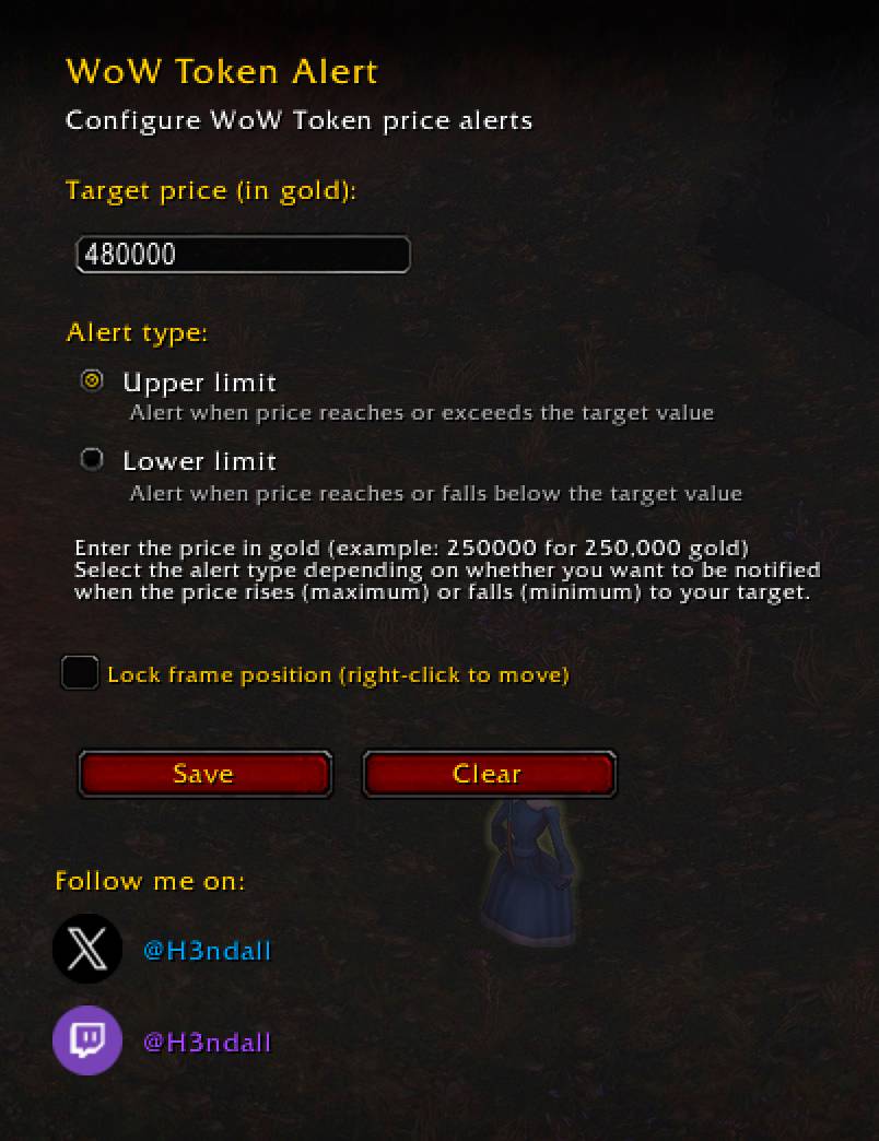 WoW Token Alert - World of Warcraft Addons - CurseForge