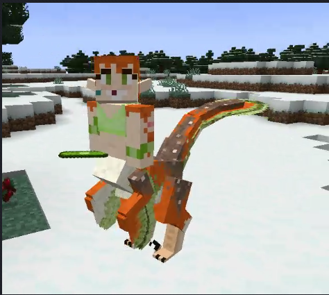 Thumbnail Bandaids will render on player models made with CPM! This image showcases a custom player model and four green Ouch Kit bandaids on the arms!