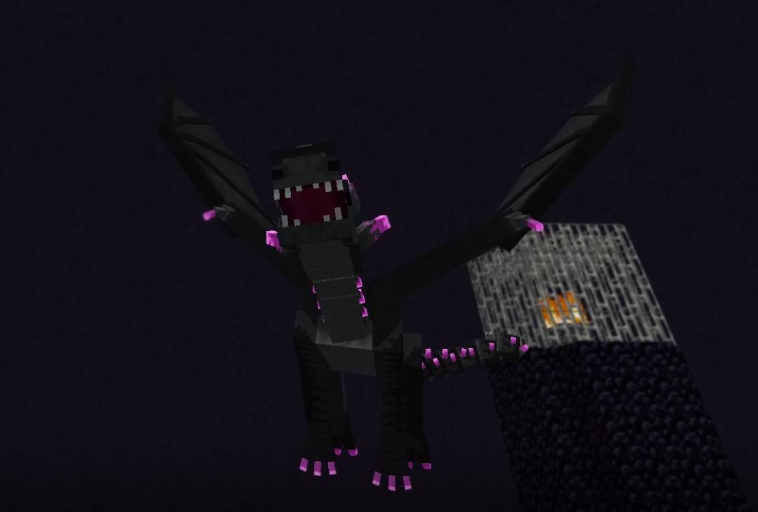 Better Ender Dragon explosion effects MCPE