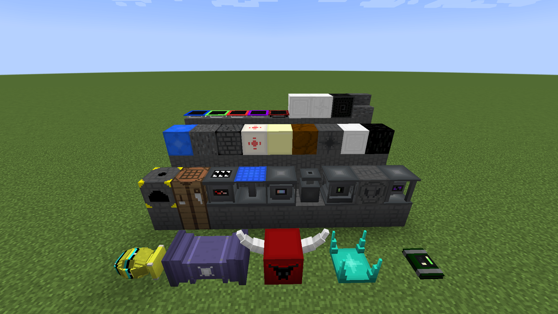 All of the blocks from the mod