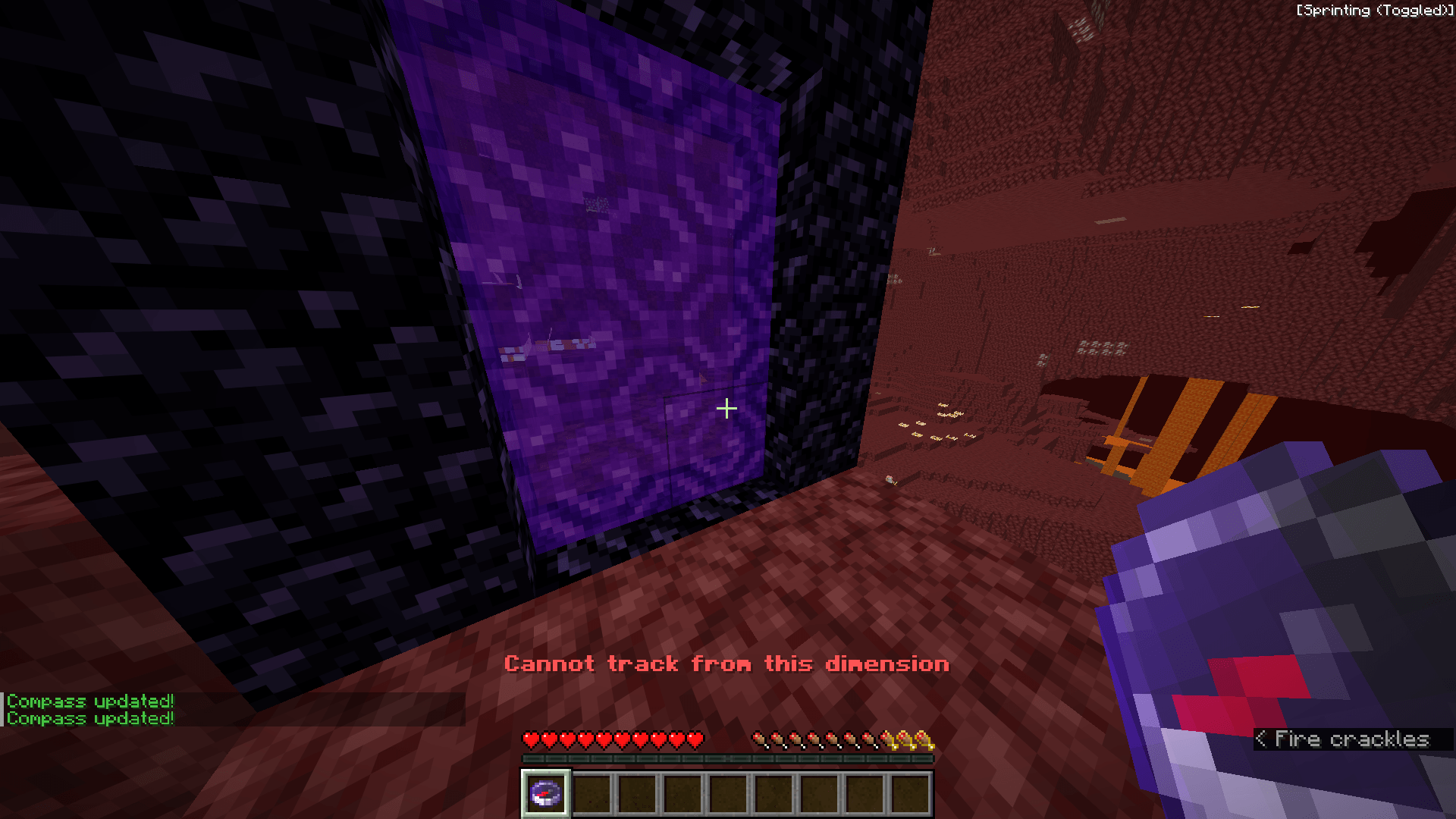 Blocked Cross Dimension Tracking, i.e can only track from overworld to portals of other dimensions but not from nether to overworld portal