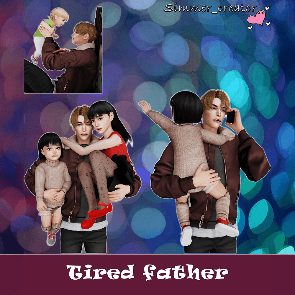 Tired father