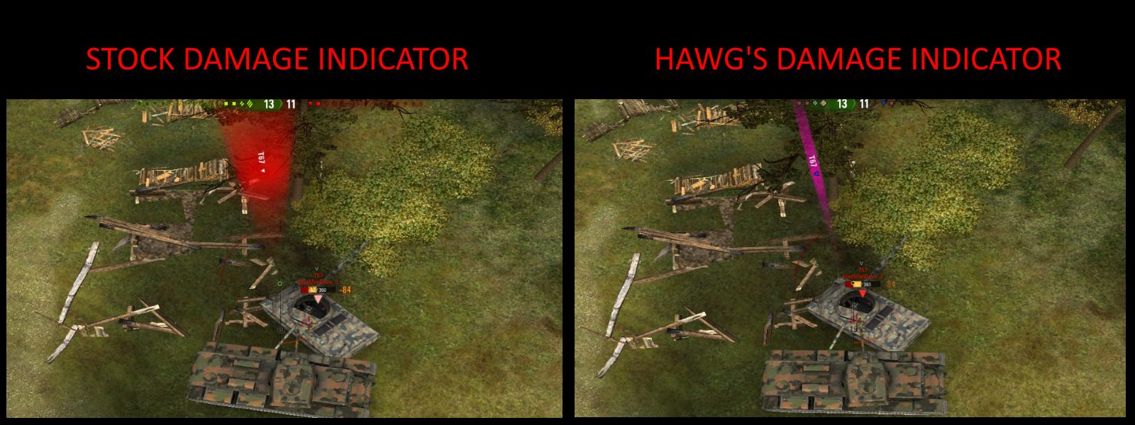 Hawg's Damage Indicator