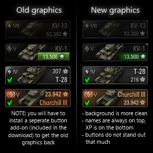 <p>Comparison between the old (original) graphics and some new graphics.</p>