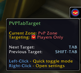 Toggle Tab Targetting via Minimap button click