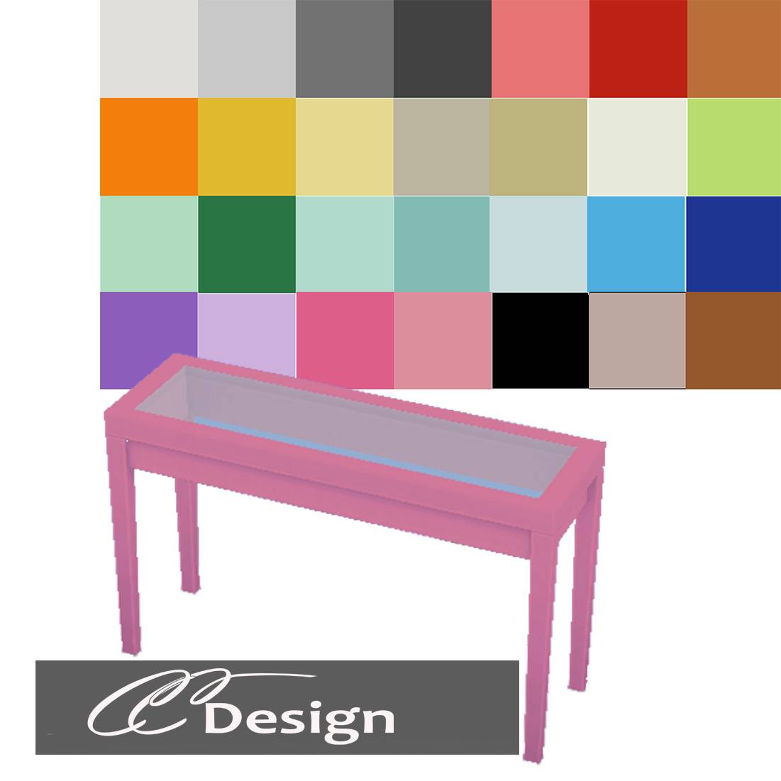 The vanity table matches the "Thank You" wardrobe - 28 colors - Compatible with the base game