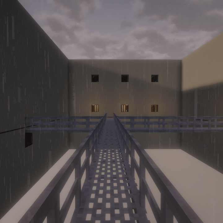 Thumbnail The connection to other areas of the Manila Room, custom made by me. This was taken in the WIP world that will be available in the future modpack!